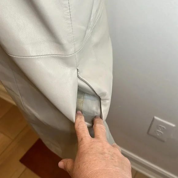 BOD & CHRISTENSEN DOLLY GENUINE LEATHER DRESS ZIPPER POCKETS NEW WITH TAGS - Picture 4 of 10